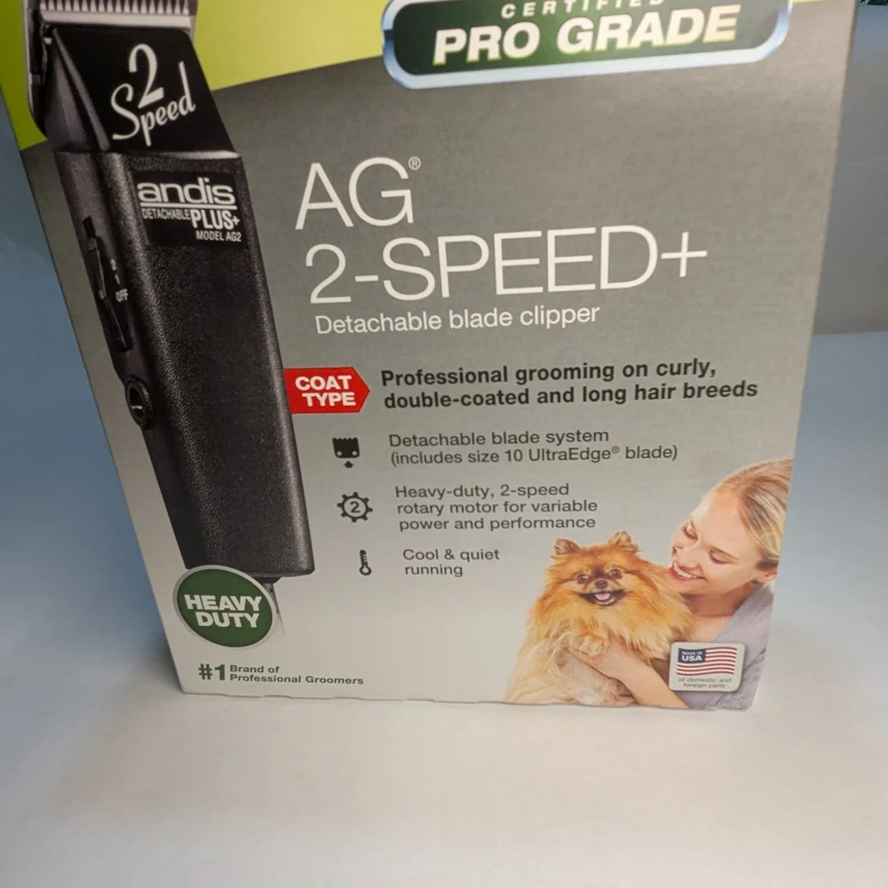 Andis AG 2-Speed+ Black Dog Clipper Bundle with 5 Extra Blades` - Picture 2 of 8